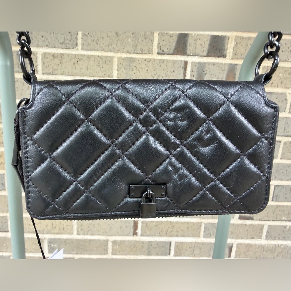 Kurt Geiger Black Clutch; Chain Strap